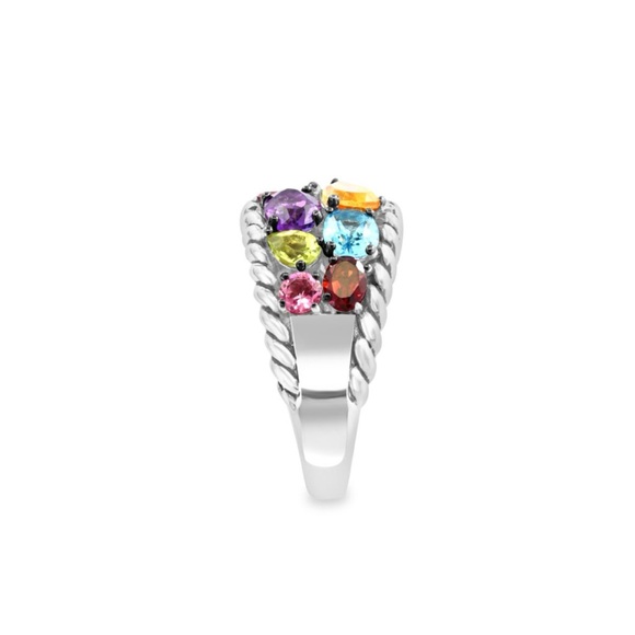 EFFY pear shaped rainbow gemstone ring - Picture 8 of 8